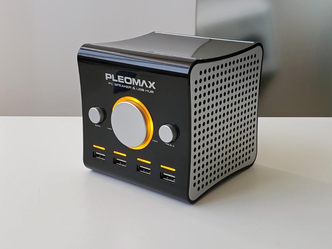 Samsung Pleomax Stereo PC Speaker USB HUB PSP 5100B