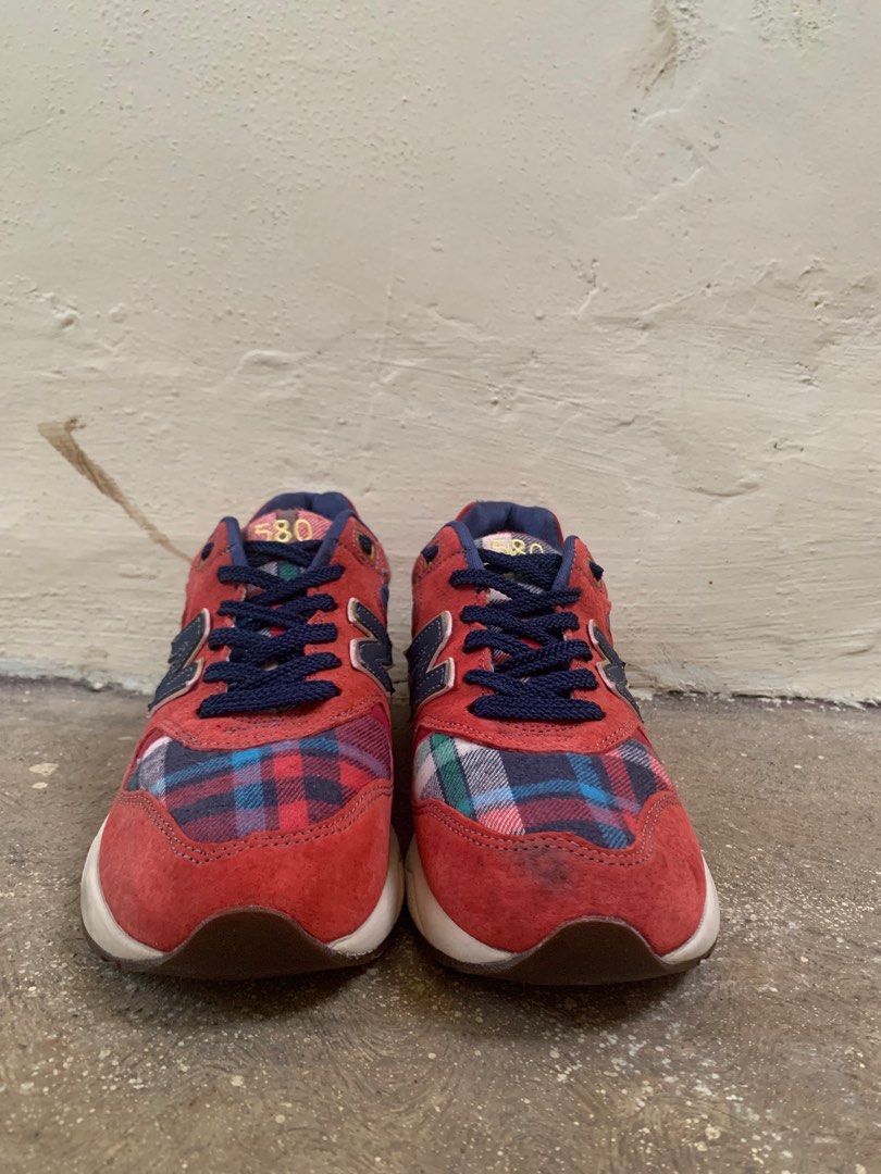 Sepatu New Balance 580 REVlite tartan Fesyen Pria Sepatu