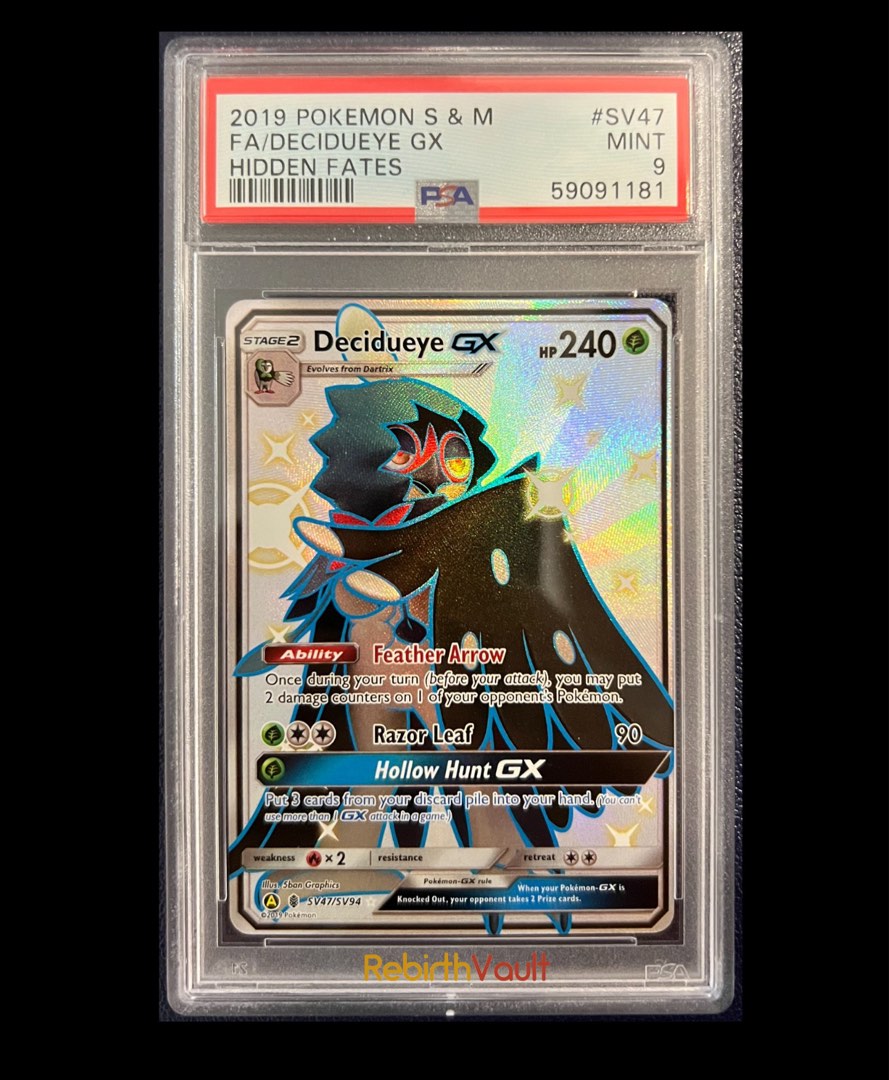 shiny decidueye pokemon card (5/64) - Pokmon Night Wanderer (sv6a) Secret Rare Card Type Shiny Decidueye GX SV47 -