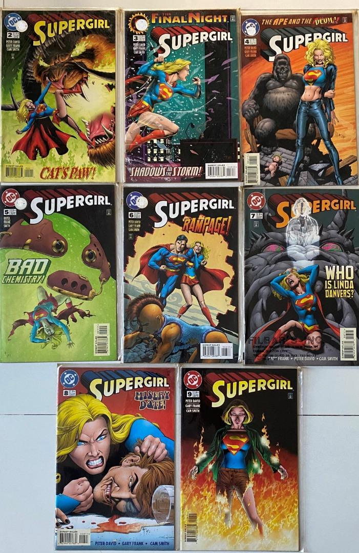 Supergirl Comics (1996-2003) Vol. 4 (Category: Comics & Manga) located in Quezon City. Submitted by choybee_poppers (Listing ID 1193286428, Image 1). Description: Grade: VF #2 to 9 (P150 each) Payments via Gcash or BPI Shipping via Grab/Lalamove at Buyer's Expense Location: Commonwealth, Quezon City.