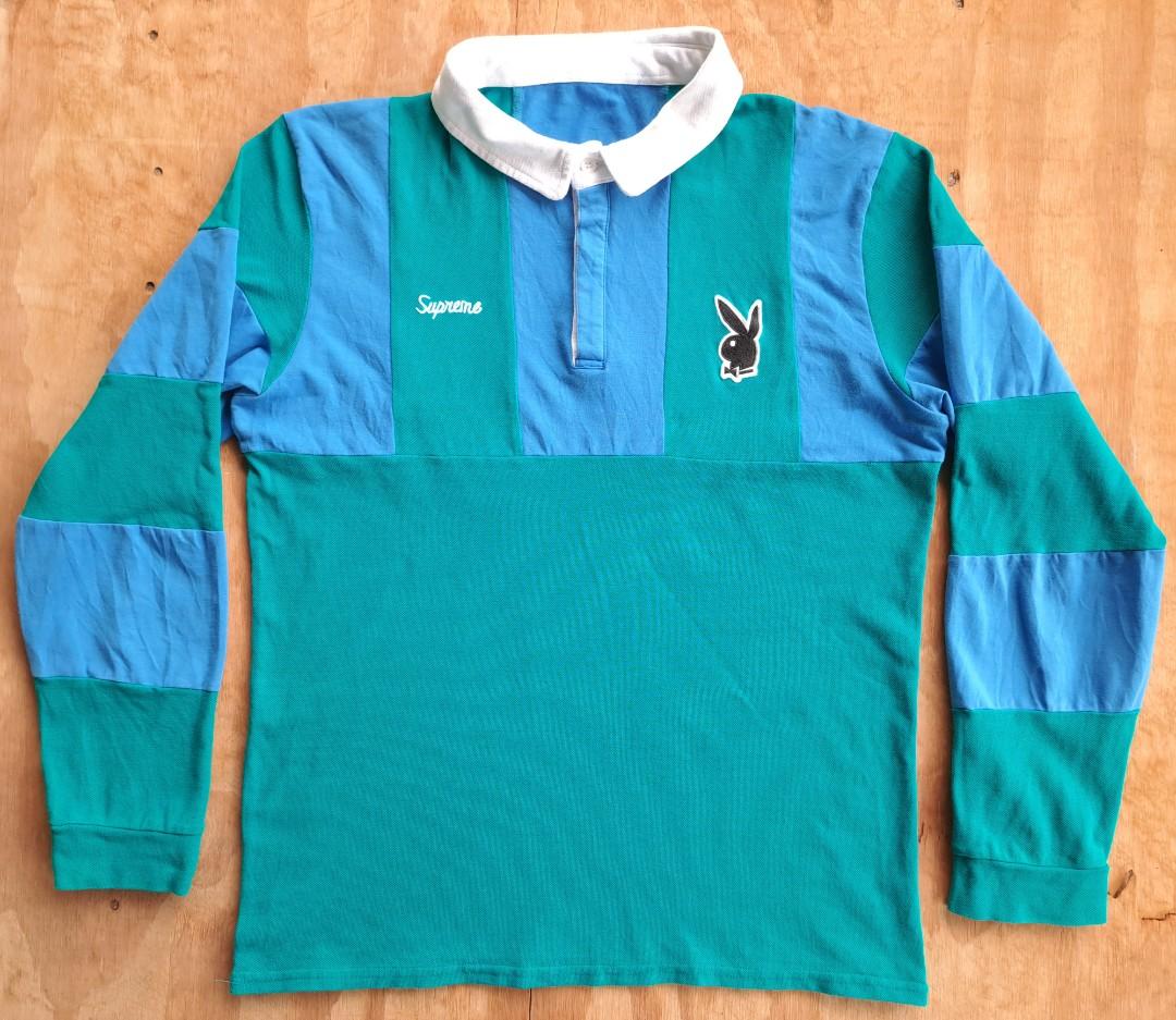 Supreme x Playboy Long Sleeve Polo Shirt Men s Fashion Tops