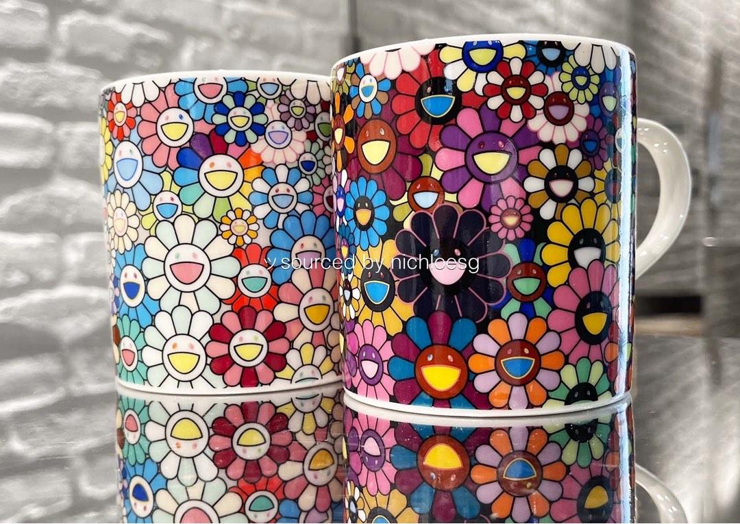 Takashi Murakami Café Thé Tasse Tasse Fleur Ohana Kaikaikiki Limited Exclusiv Takashi Murakami