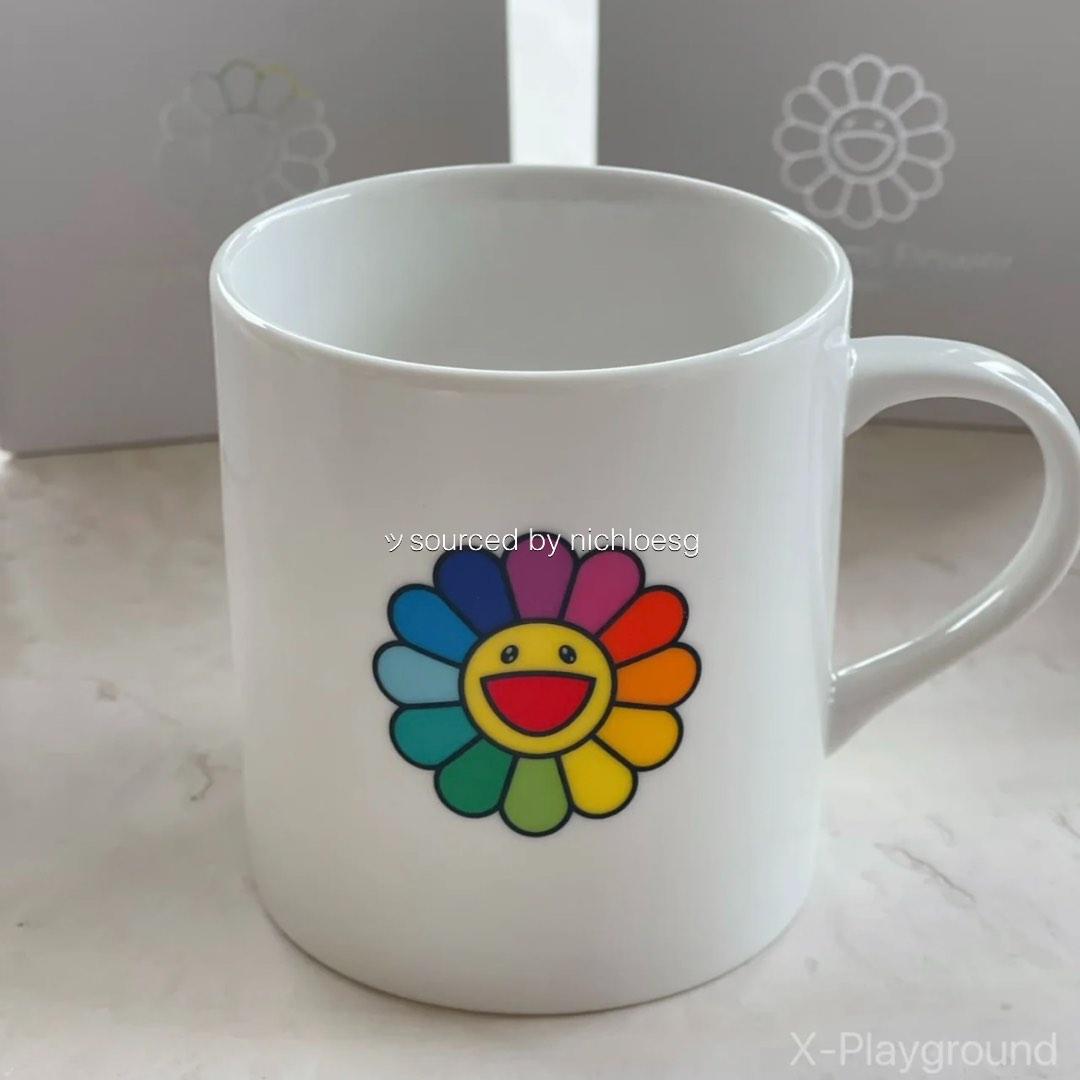 Takashi Murakami - Mug champ de fleurs blanches - Perrotin PARIS