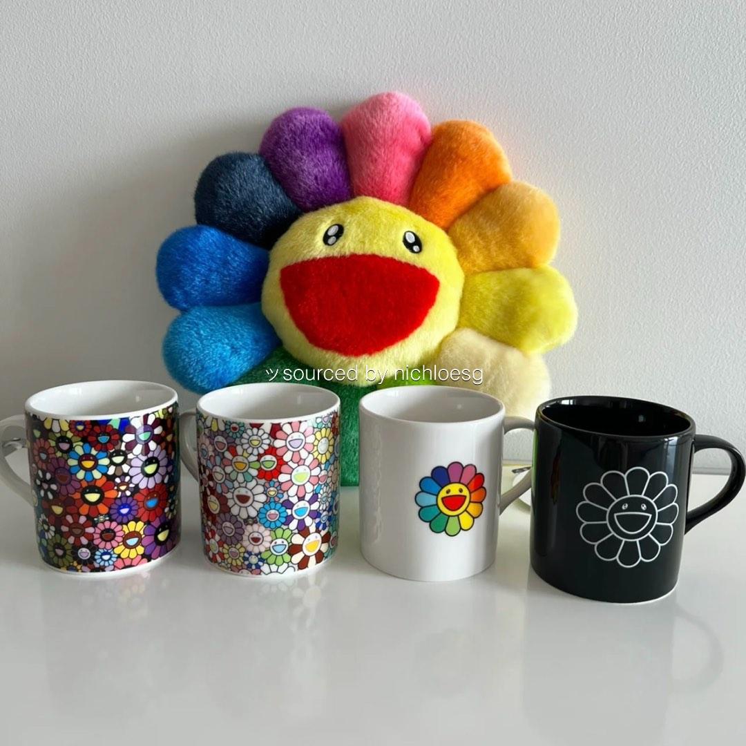 PELUCHE COUSSIN TAKASHI Murakami fleur bleue 60 cm complexe kaikai kiki EUR 256,83 - FR