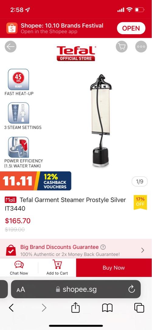 Tefal steamer iron, TV & Home Appliances, Irons & Steamers on Carousell