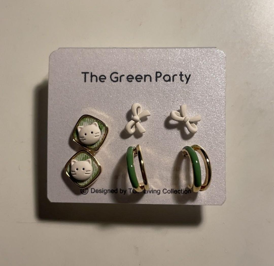 The green hotsell party earrings