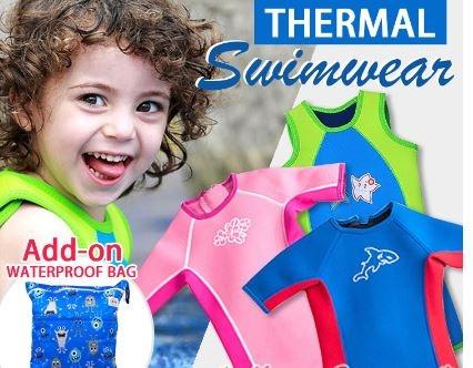 Thermal swimwear kids Thermal swim suit Keep warm Snorkeling