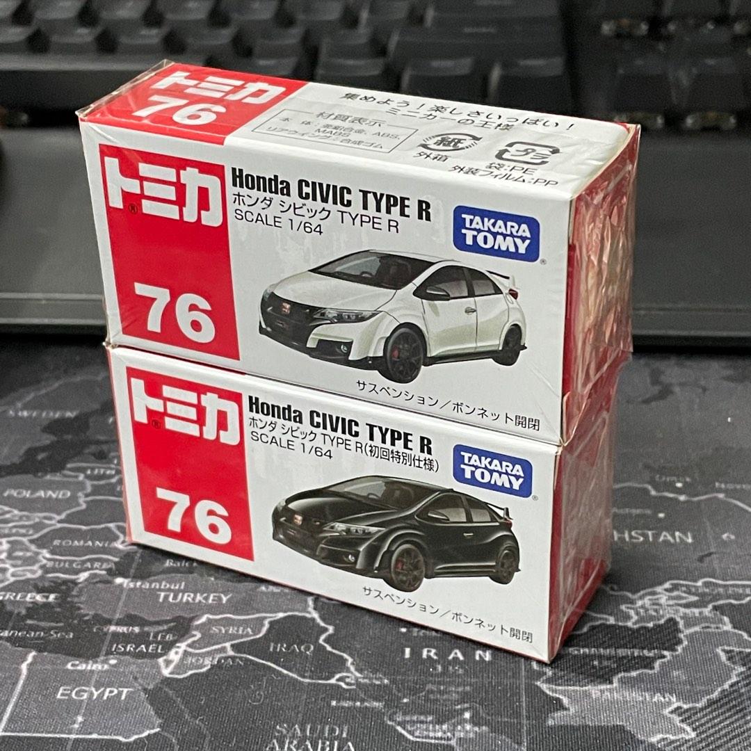 Tomica no.54 Honda Civic Type R FD2, no.76 FK2, no.58 FK8, no.40 FK8 ...