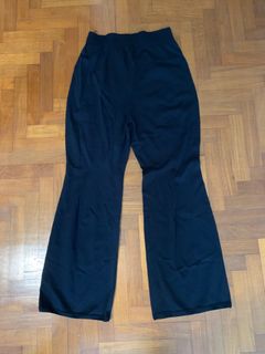 MAME KUROGOUCHI 3D KNIT SEMI FLARE PANTS