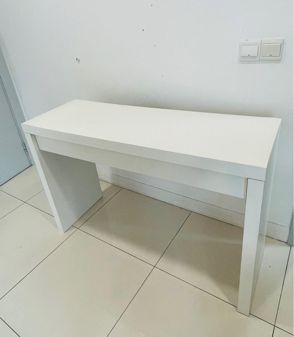 Ikea MALM Dressing Table with Drawer and Glass Top, Furniture & Home