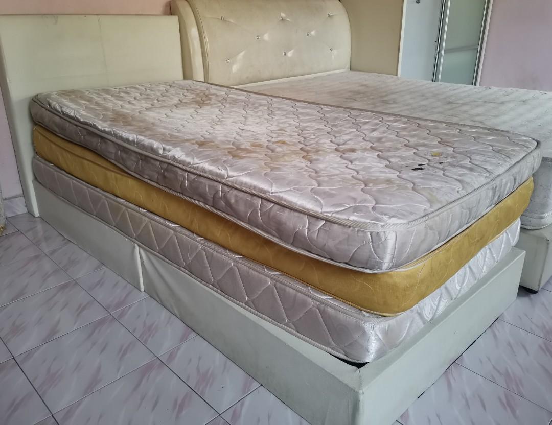 Used single bed frame, Furniture & Home Living, Furniture, Bed Frames