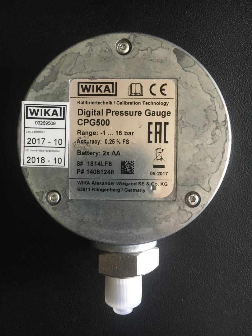 Wika Digital Pressure Gauge CPG500, Commercial & Industrial, Industrial