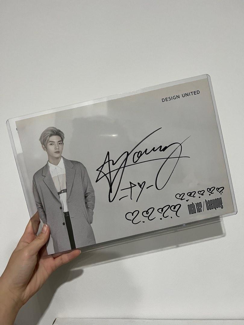 wts] nct taeyong signed poster (authentic)💘, Toys & Collectibles
