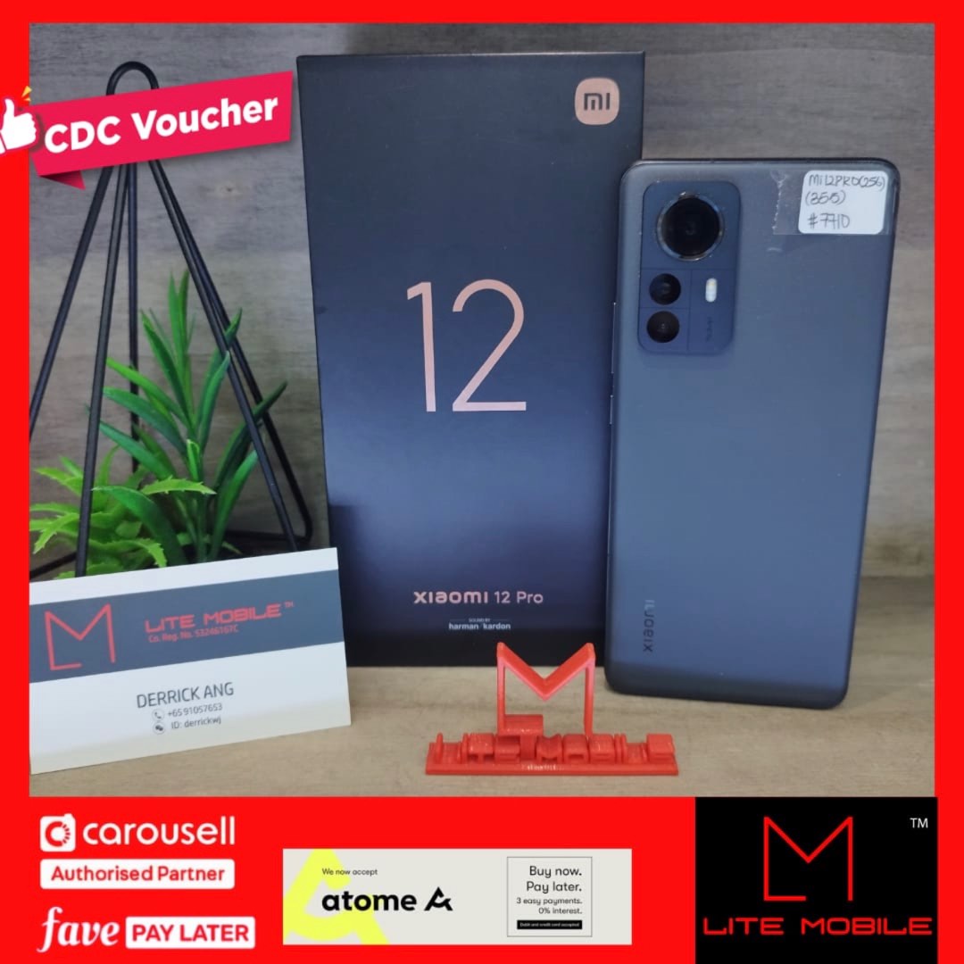 Xiaomi 12 Pro 5G 256GB Starry Black 12GB Ram + 256GB With Google