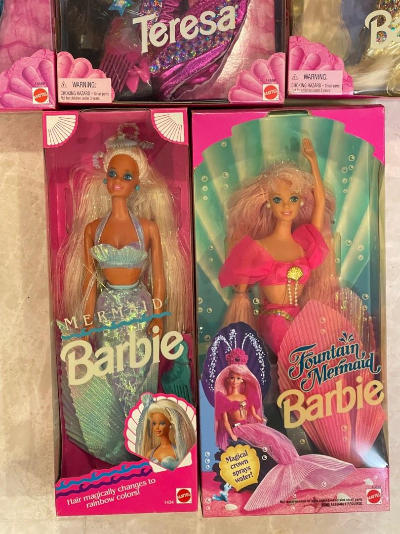 Zeldzaamheid Aan de overkant Kapper ALL SOLD) 1990s Barbie Mermaid dolls/ Jewel Hair/ Fountain, Hobbies & Toys,  Toys & Games on Carousell