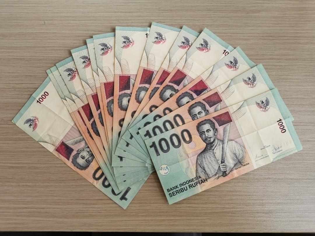 2000年印尼盾$1000-14張(包郵), 興趣及遊戲, 收藏品及紀念品, 錢幣- Carousell