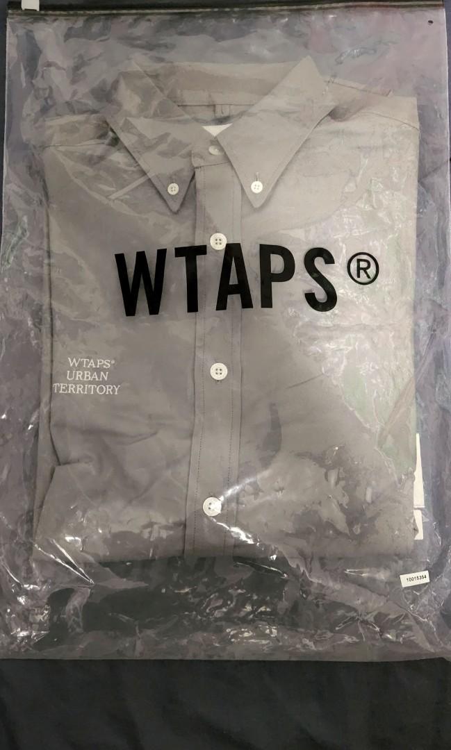 原價$2,099) Wtaps 22 AW BD01 LS Oxford Shirt (Color: grey Size:S