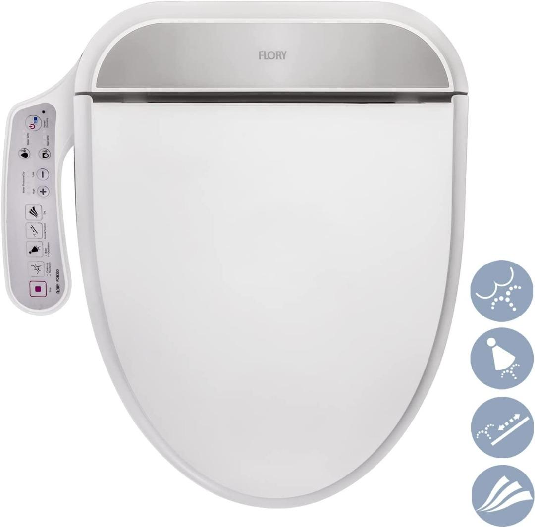 3613) R FLORY FDB300 Electronic Smart Bidet Toilet Seat DIY Easy