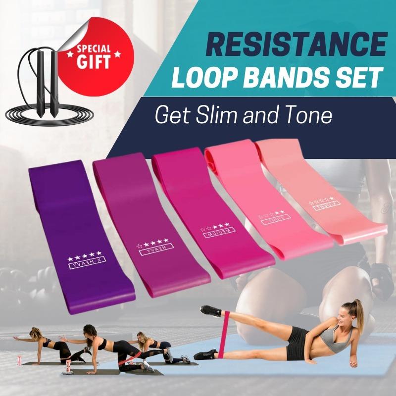Tone fitness resistance loop bands store