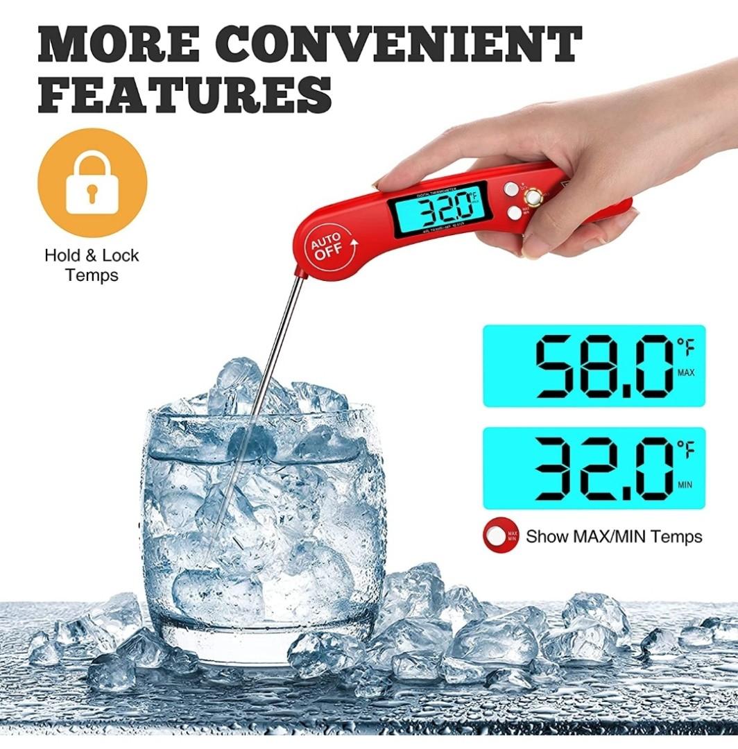 A2 )DOQAUS Digital Meat Thermometer, Instant Read Food Thermometer