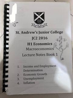A Level Econs H1 Notes