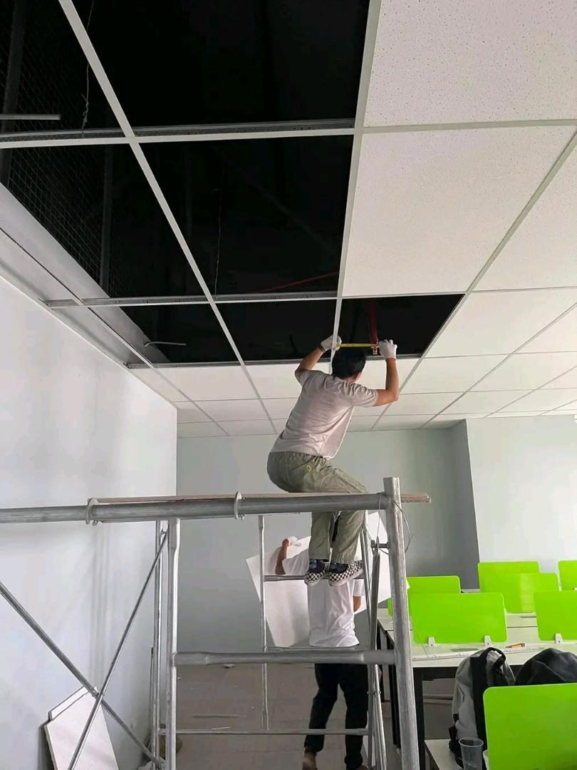 Acoustic ceiling board and pvc laminated gypsum board, Commercial