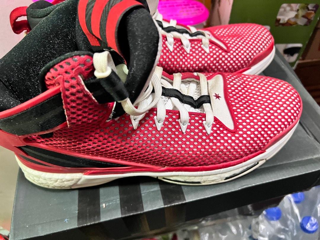 Red adidas basketball shoes shop