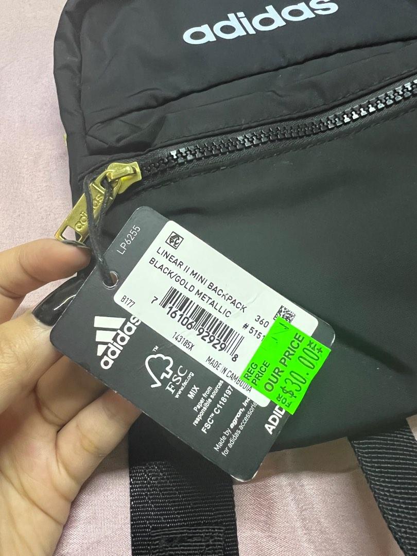 ADIDAS LINEAR II MINI BACKPACK, Women's Fashion, Bags & Wallets