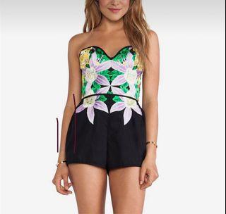Alice McCall Come to Ulster Playsuit in Black