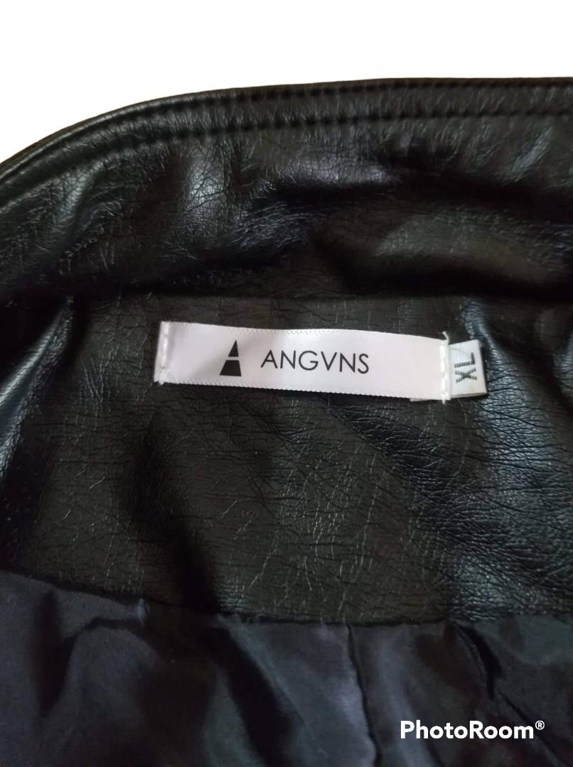 Angvns top leather jacket