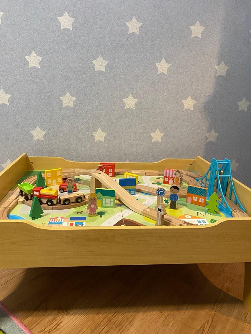 Wooden train table shop kmart
