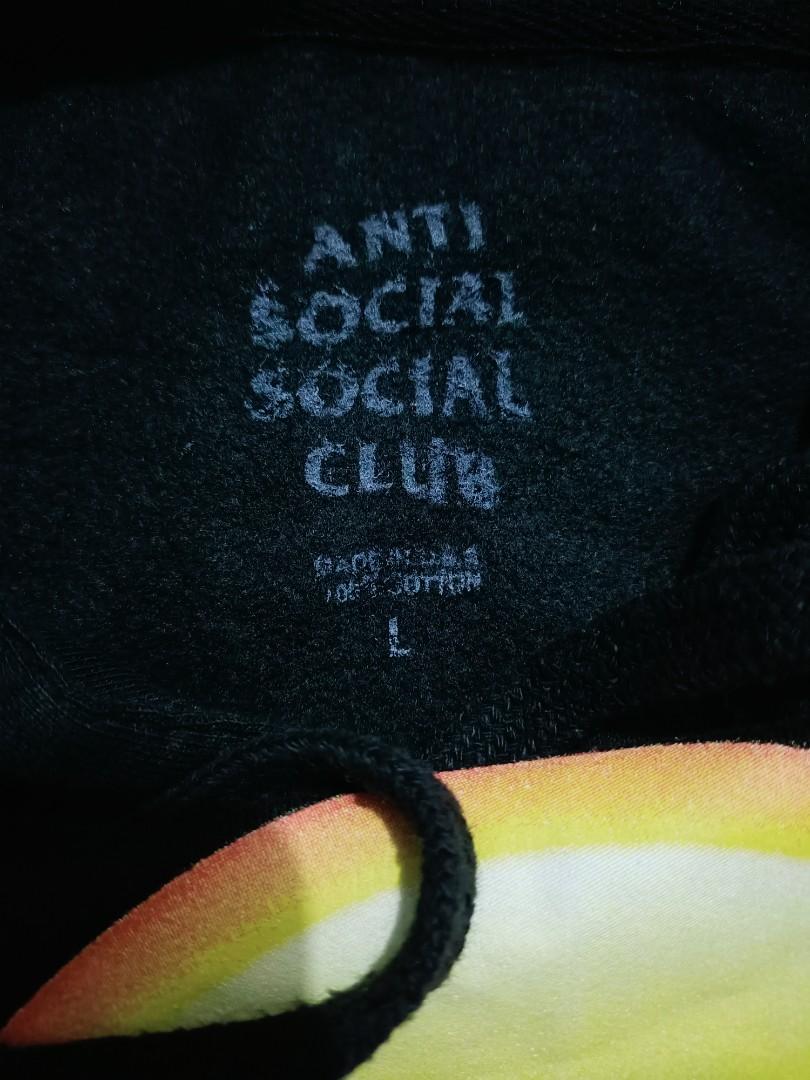 Anti social social club bat emoji hoodie black outlet