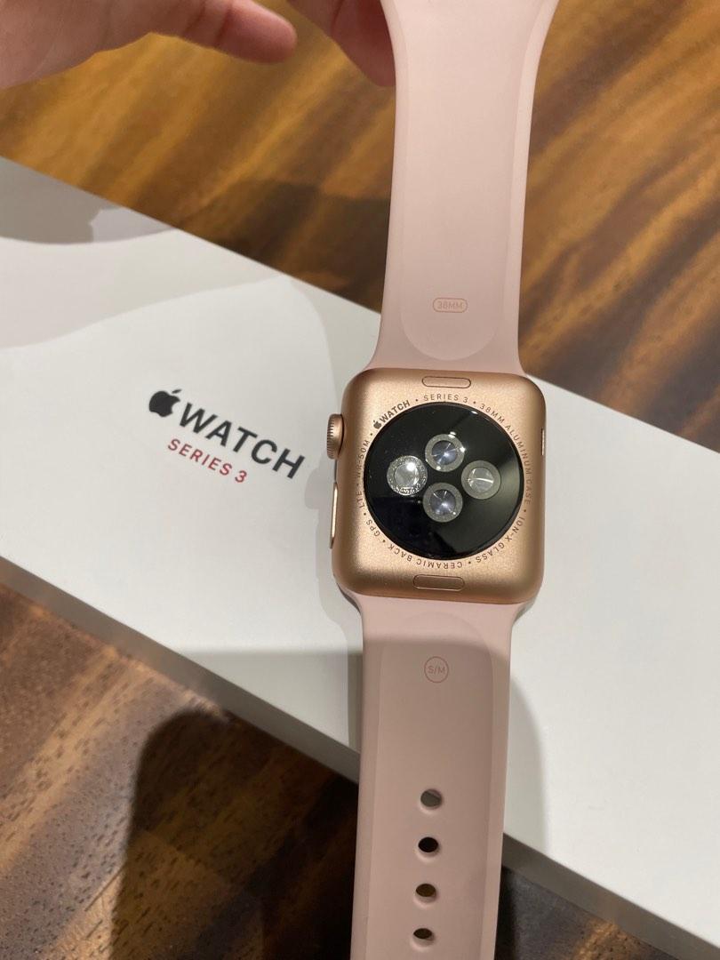 Apple iWatch Series 3 GPS Cellular 38mm case gold aluminium