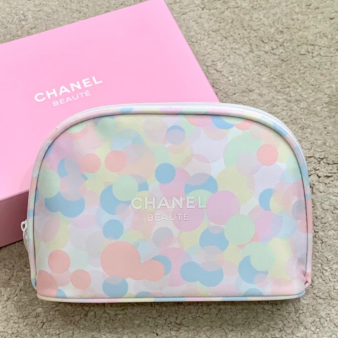 Authentic CHANEL Beauty Pouch Pastel Colours #SeeHere, Women's Fashion,  Bags & Wallets, Purses & Pouches on Carousell