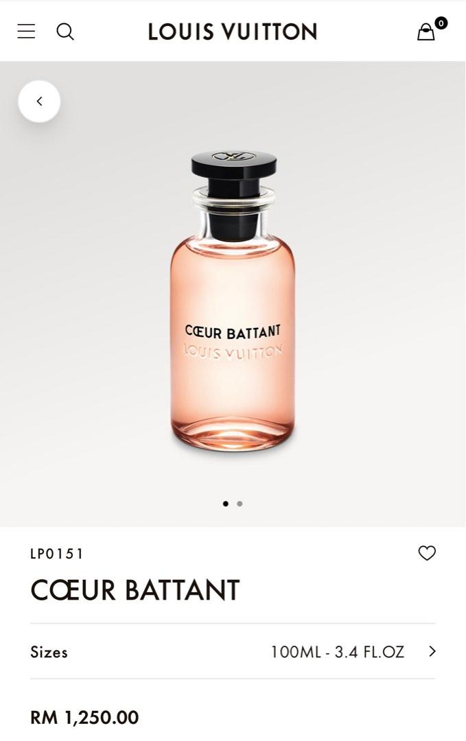 Authentic LV Coeur Battant, Beauty & Personal Care, Fragrance ...