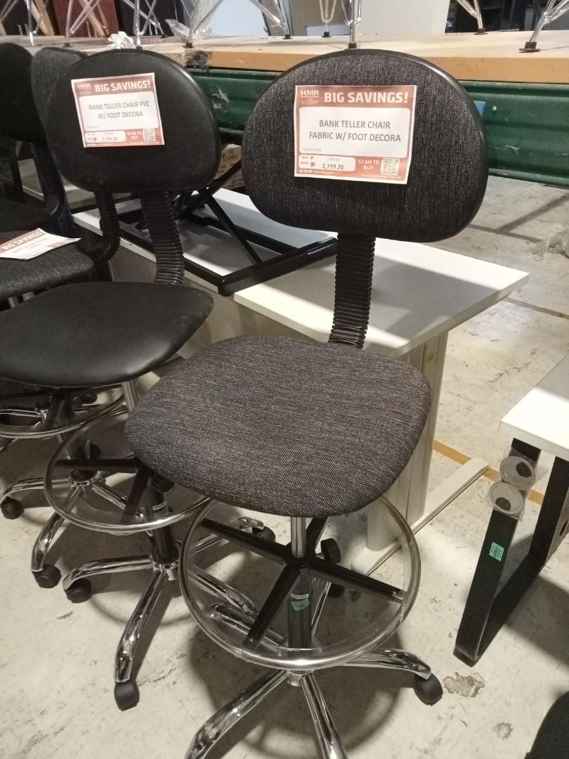 Bank TELLER CHAIR FABRIC W/FOOT, Furniture & Home Living, Office ...