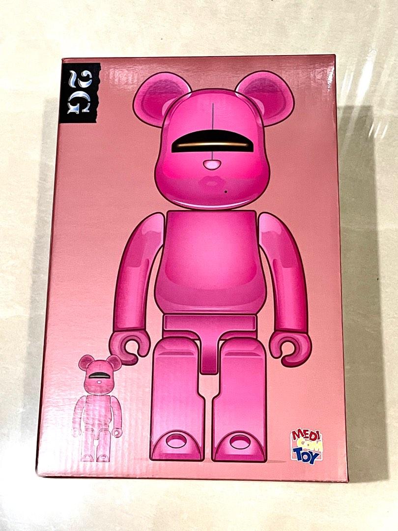 Bearbrick 空山基Pink 粉紅電鍍2G 400% + 100%(be@rbrick), 興趣及遊戲