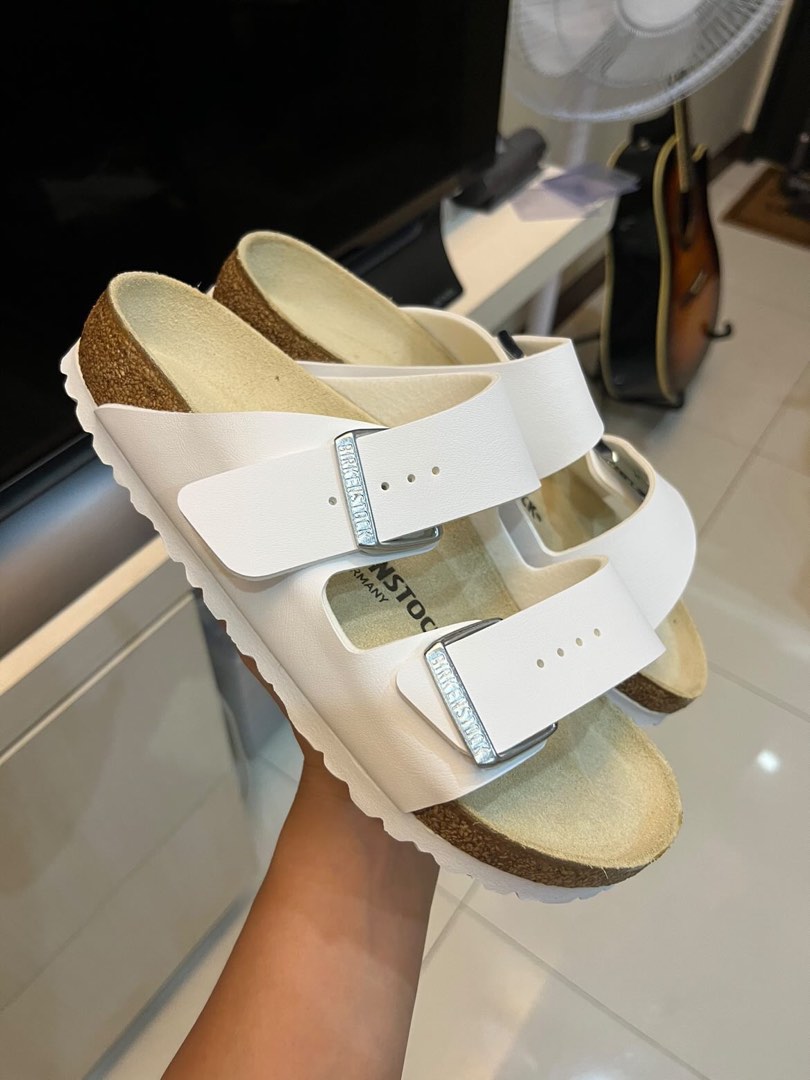 Birkenstock arizona white size 37 Women s Fashion Footwear