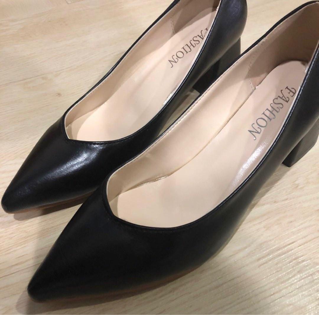 UKAP Ladies Dress Shoes Block Pumps Slip On Heels Formal Office Shoe  Comfort Black 7.5 - Walmart.ca