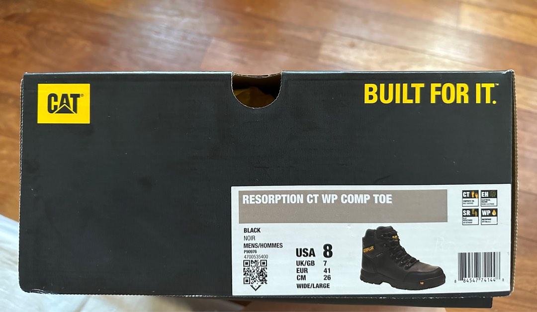BNIB Caterpillar Men's Resorption Waterproof Composite Toe Work Boot ...