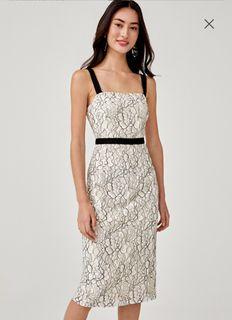 BNWT Love Bonito Elexis Lace Overlay Midi Dress