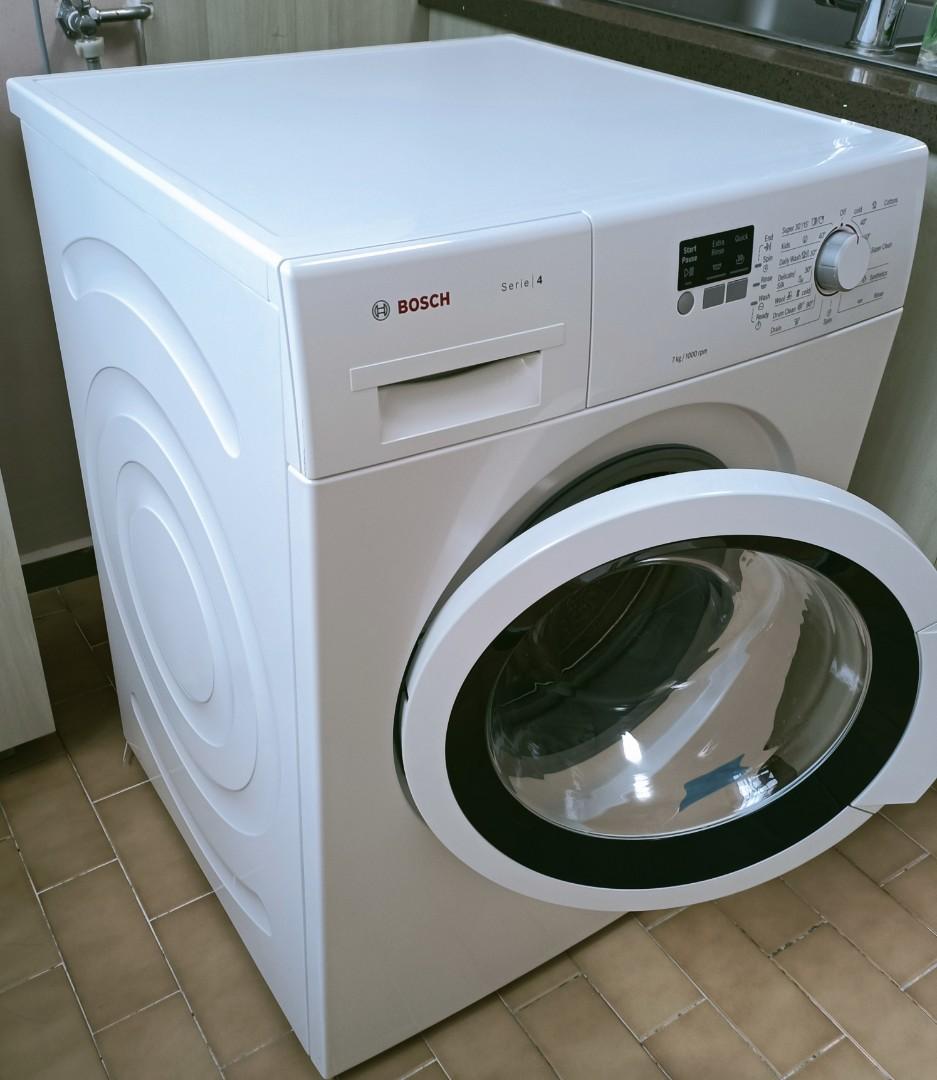 Bosch Front Load Washing Machine 7kg, TV & Home Appliances, Washing