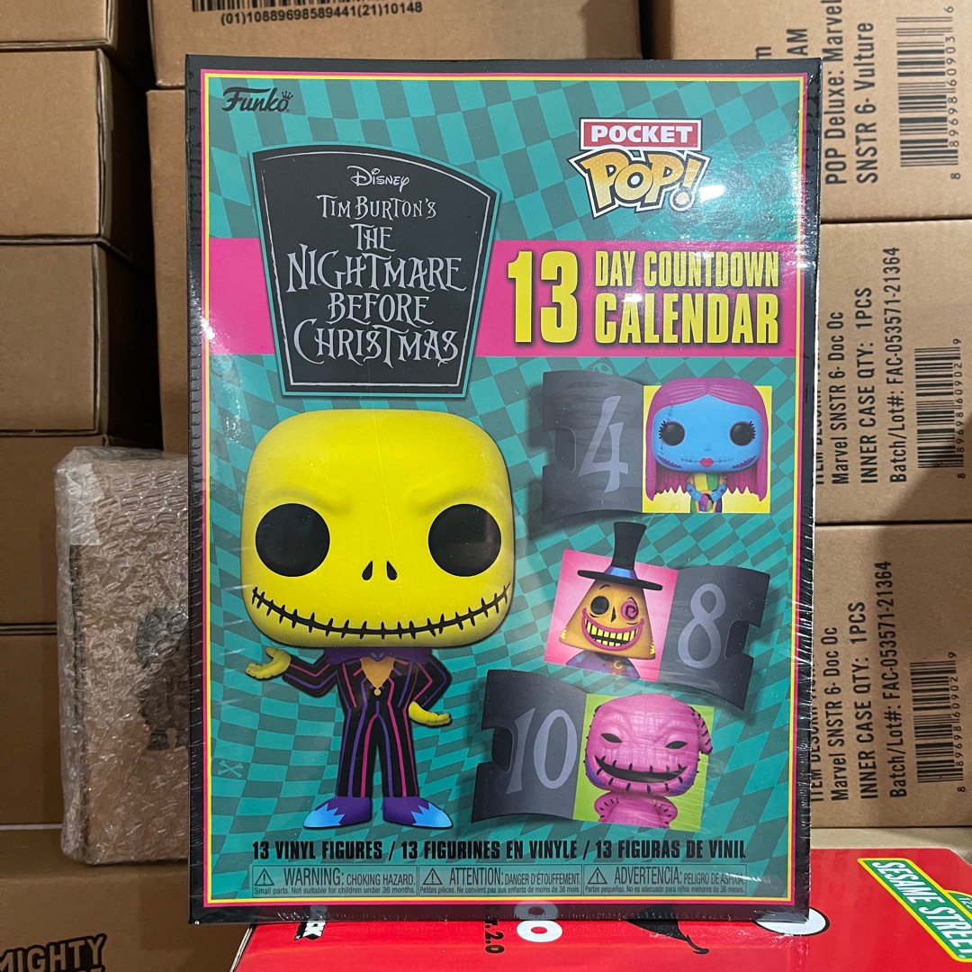 Brand new Nightmare Before Christmas Calendar sealed blacklight Funko
