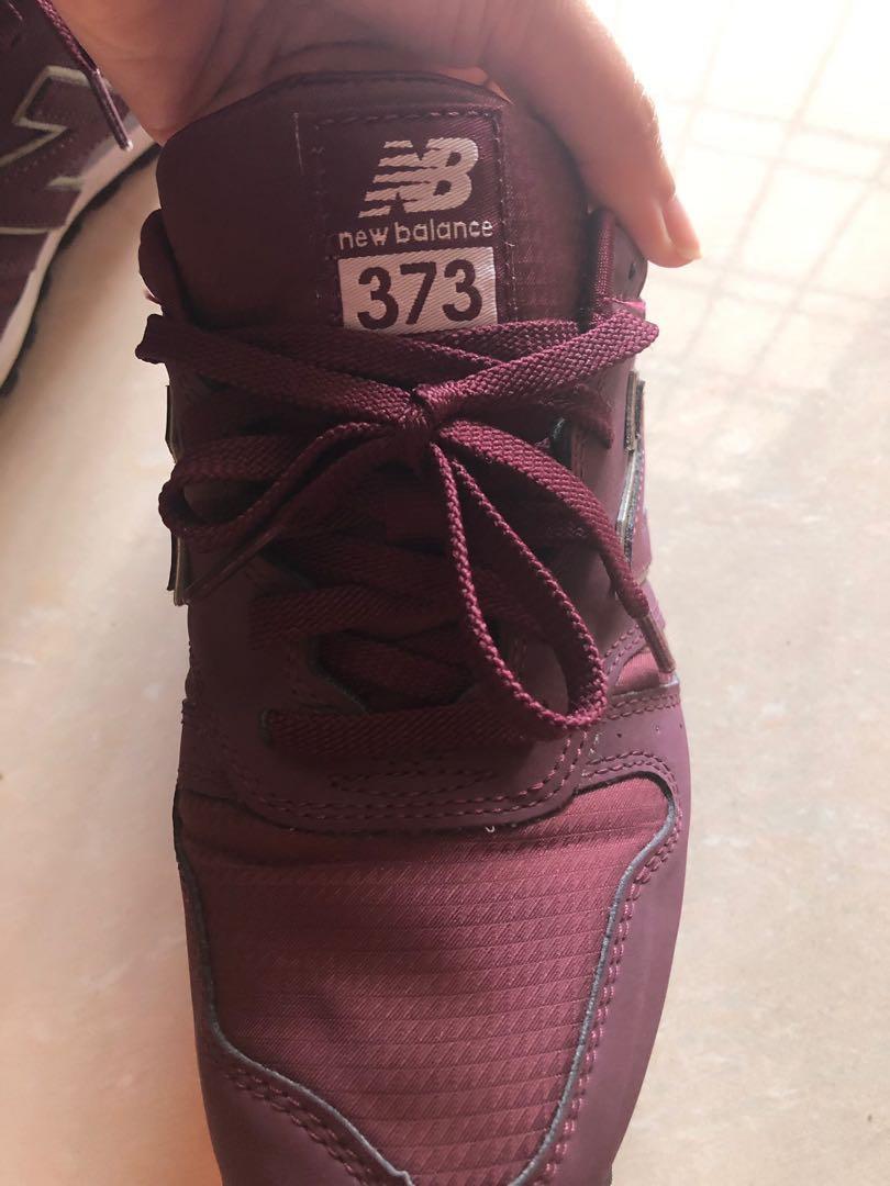 Burgundy Rose Gold New Balance 373