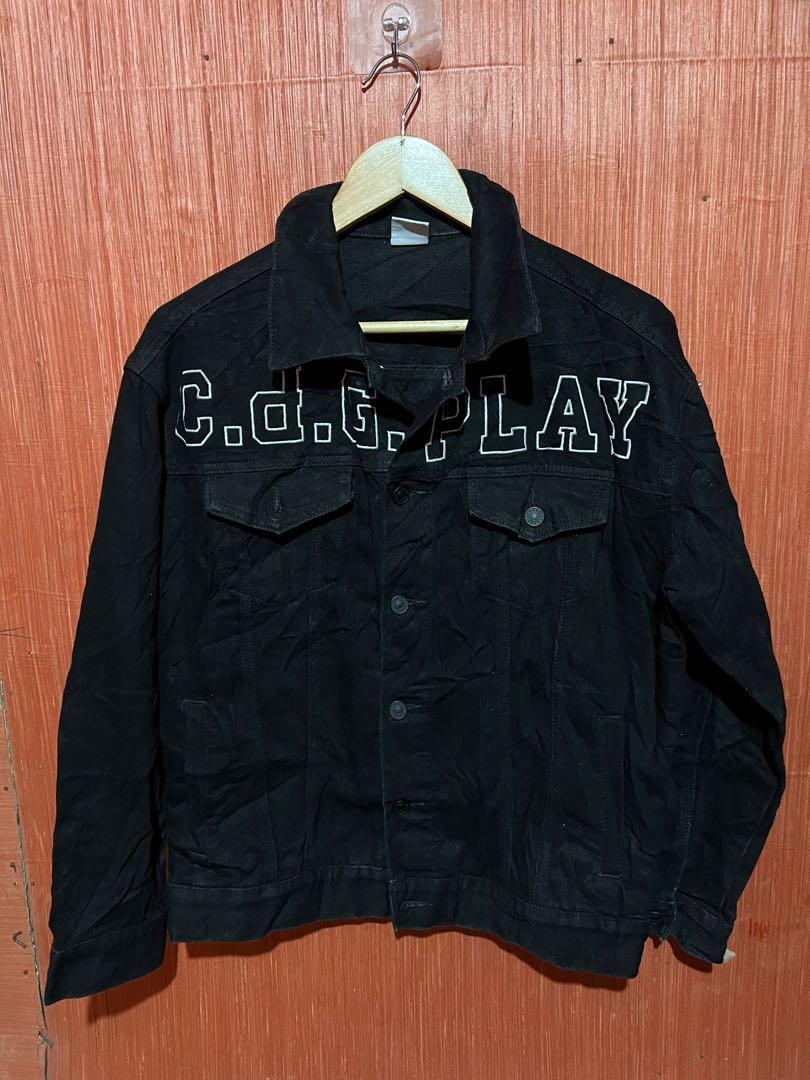 cdg play denim jacket Men s Fashion Coats Jackets and Outerwear