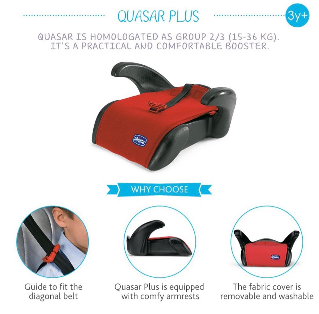 Chicco Quasar Plus Booster Car Seat ECE R44/04, Babies & Kids, Going