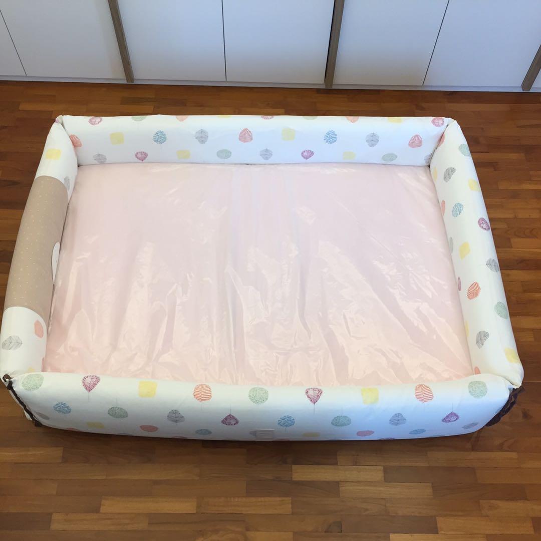 Creamhaus bumper bed with custom fitted matress, Babies & Kids, Baby