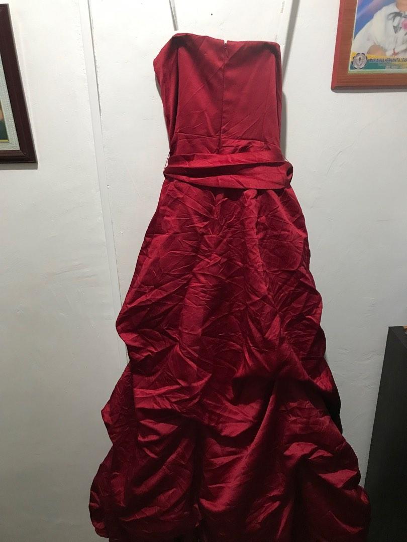David's bridal cheap red gown