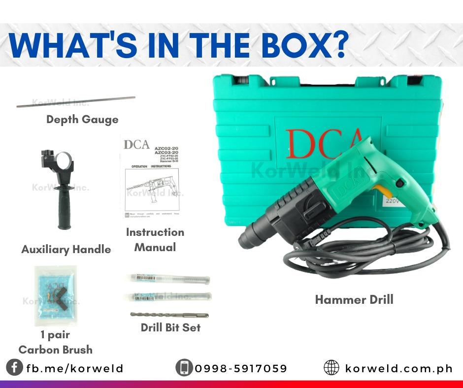 DCA Electric Hammer Drill AZC0220, Commercial & Industrial