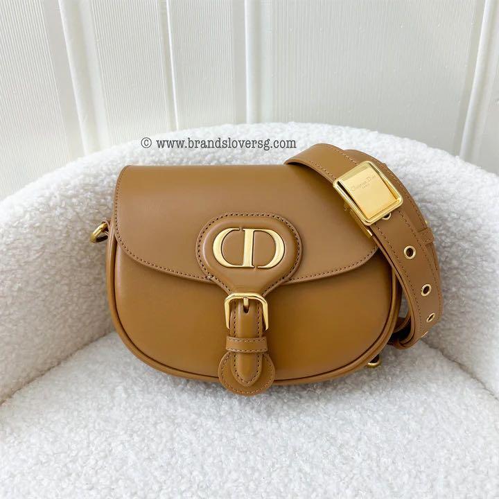 Christian Dior SMALL BOBBY BAG Calfskin Brown GHW